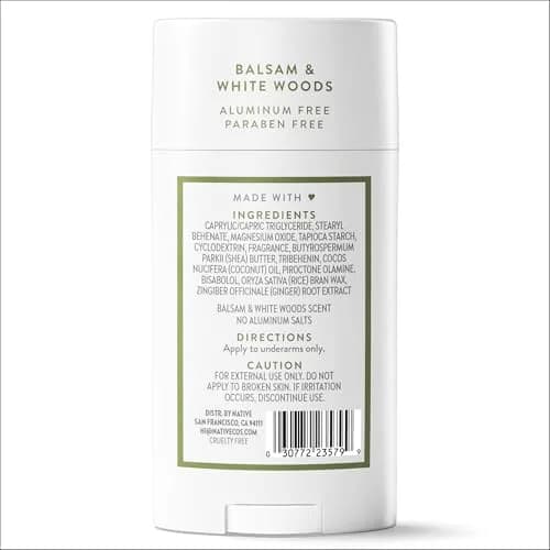 Native Honey & White Oak Deodorant 72 Hour Odor Control | Aluminum Free, Baking Soda, Coconut Oil, Shea Butter, 2.6 oz (73g) thumbnail 9