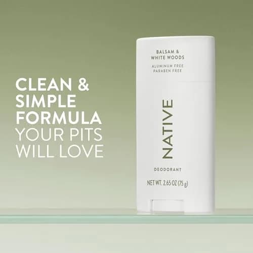 Native Honey & White Oak Deodorant 72 Hour Odor Control | Aluminum Free, Baking Soda, Coconut Oil, Shea Butter, 2.6 oz (73g) thumbnail 2