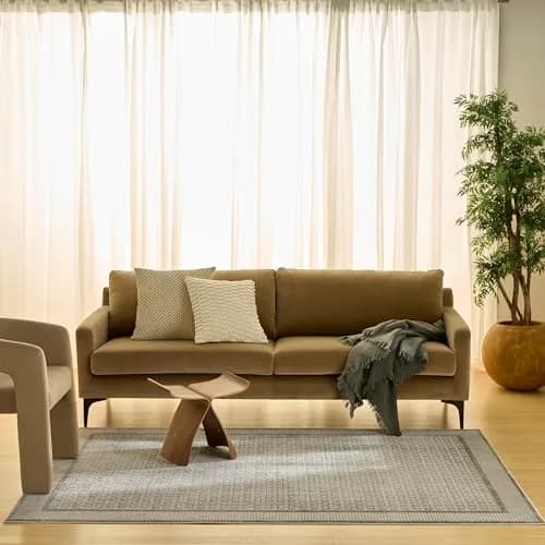 Nourison Nordic Ivory Grey Area Rug 2' x 3' | Scandinavian Geometric Design, Easy Clean, Non Shedding thumbnail 6