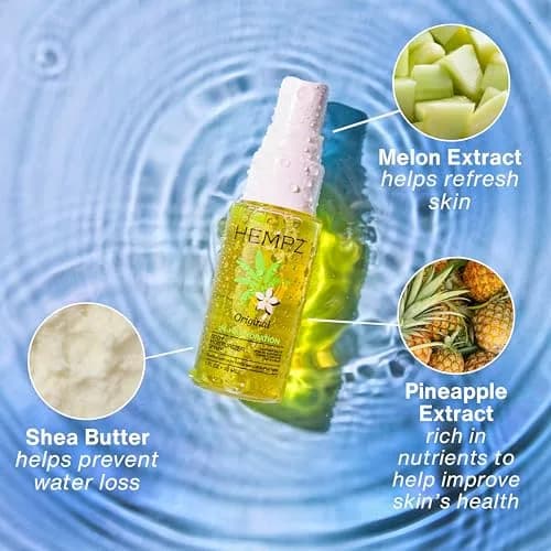 Hempz Hydrating Mist Spray, Floral Banana Fragrance, 1 fl.oz. | Alcohol-Free, Vegan, Instant Hydration thumbnail 3