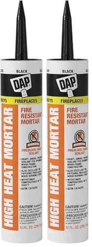 DAP High Heat Fire Resistant Mortar 10 oz | Withstands 2000°F, Easy Water Clean-Up thumbnail 1