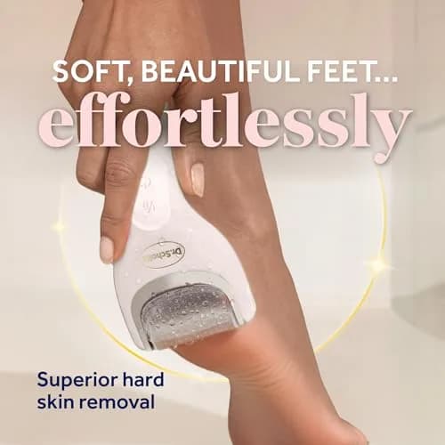 Dr. Scholl's Pedi Perfect Electric Foot Callus Remover with 2 Roller Heads | Waterproof, Rechargeable, 90 Min Run Time thumbnail 2