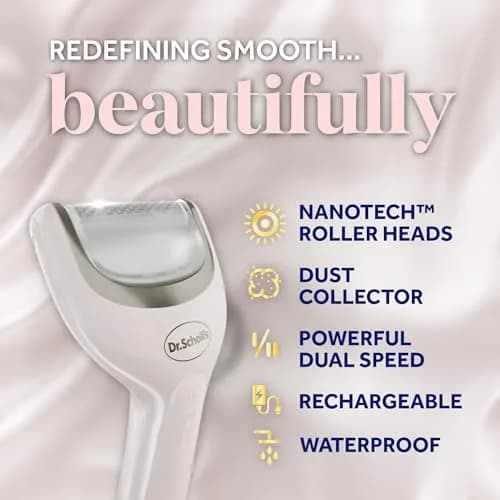 Dr. Scholl's Pedi Perfect Electric Foot Callus Remover with 2 Roller Heads | Waterproof, Rechargeable, 90 Min Run Time thumbnail 3