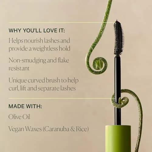 Well People Expressionist Curling Mascara, Black | Vegan, Smudge-Resistant, Curved Brush, Nourishing Plant Oils thumbnail 3