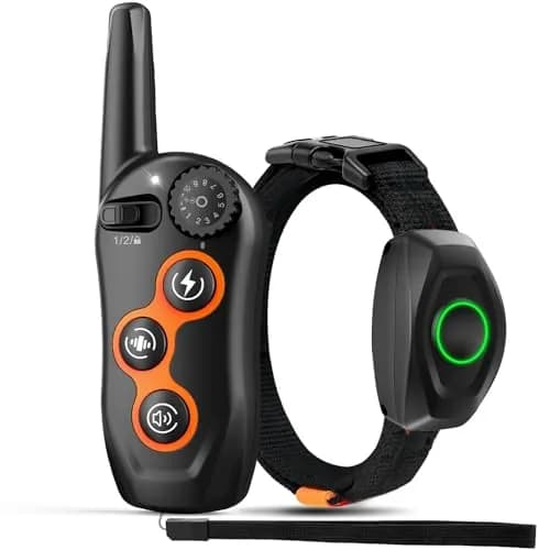 MAISOIE Dog Training Collar Black | IPX7 Waterproof Remote Range 1300ft, 3 Modes, Rechargeable — Black