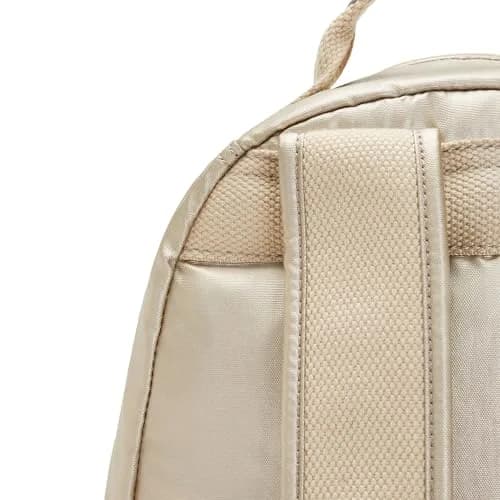 Kipling Seoul Small Tablet Backpack, Starry Gold Met, 16.1cm (6.38" W) x 34.9cm (13.75" H) x 25.4cm (10" D) thumbnail 6