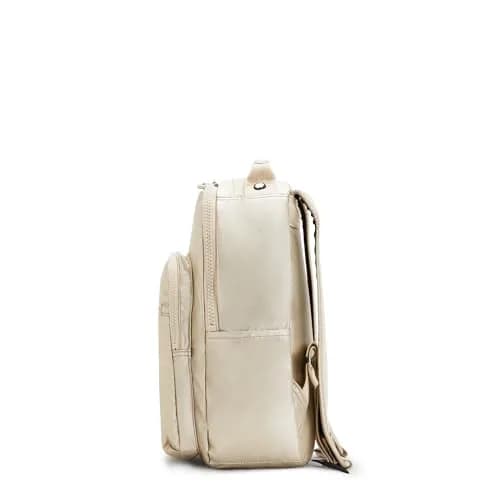 Kipling Seoul Small Tablet Backpack, Starry Gold Met, 16.1cm (6.38" W) x 34.9cm (13.75" H) x 25.4cm (10" D) thumbnail 7