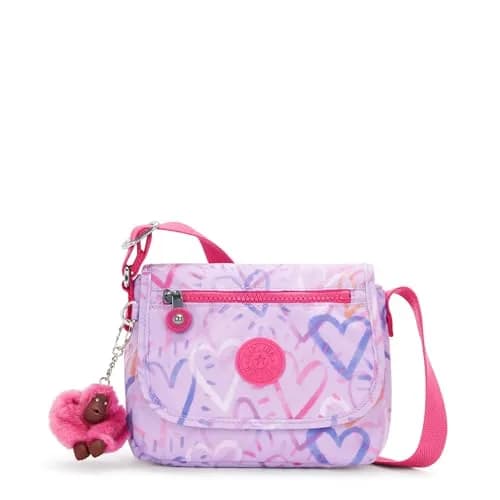 Kipling Sabian U Minibag Sweetheart Scribbles Lightweight Crossbody Mini Bag 2L (7.75''L x 5.75''H x 3.25''D) | Functional & Fashionable Crossbody thumbnail 1