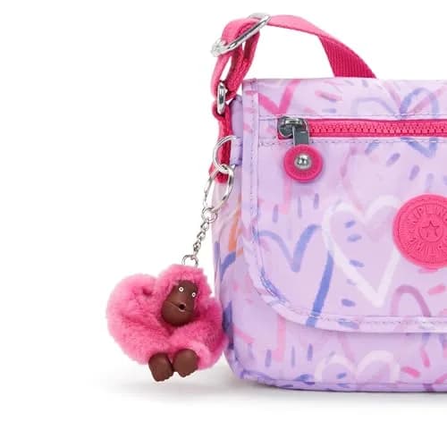 Kipling Sabian U Minibag Sweetheart Scribbles Lightweight Crossbody Mini Bag 2L (7.75''L x 5.75''H x 3.25''D) | Functional & Fashionable Crossbody thumbnail 5
