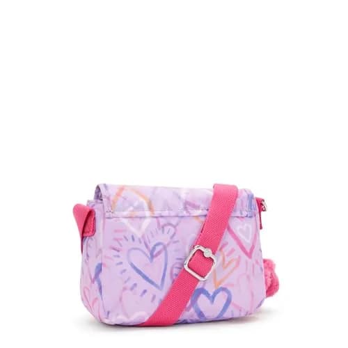 Kipling Sabian U Minibag Sweetheart Scribbles Lightweight Crossbody Mini Bag 2L (7.75''L x 5.75''H x 3.25''D) | Functional & Fashionable Crossbody thumbnail 2