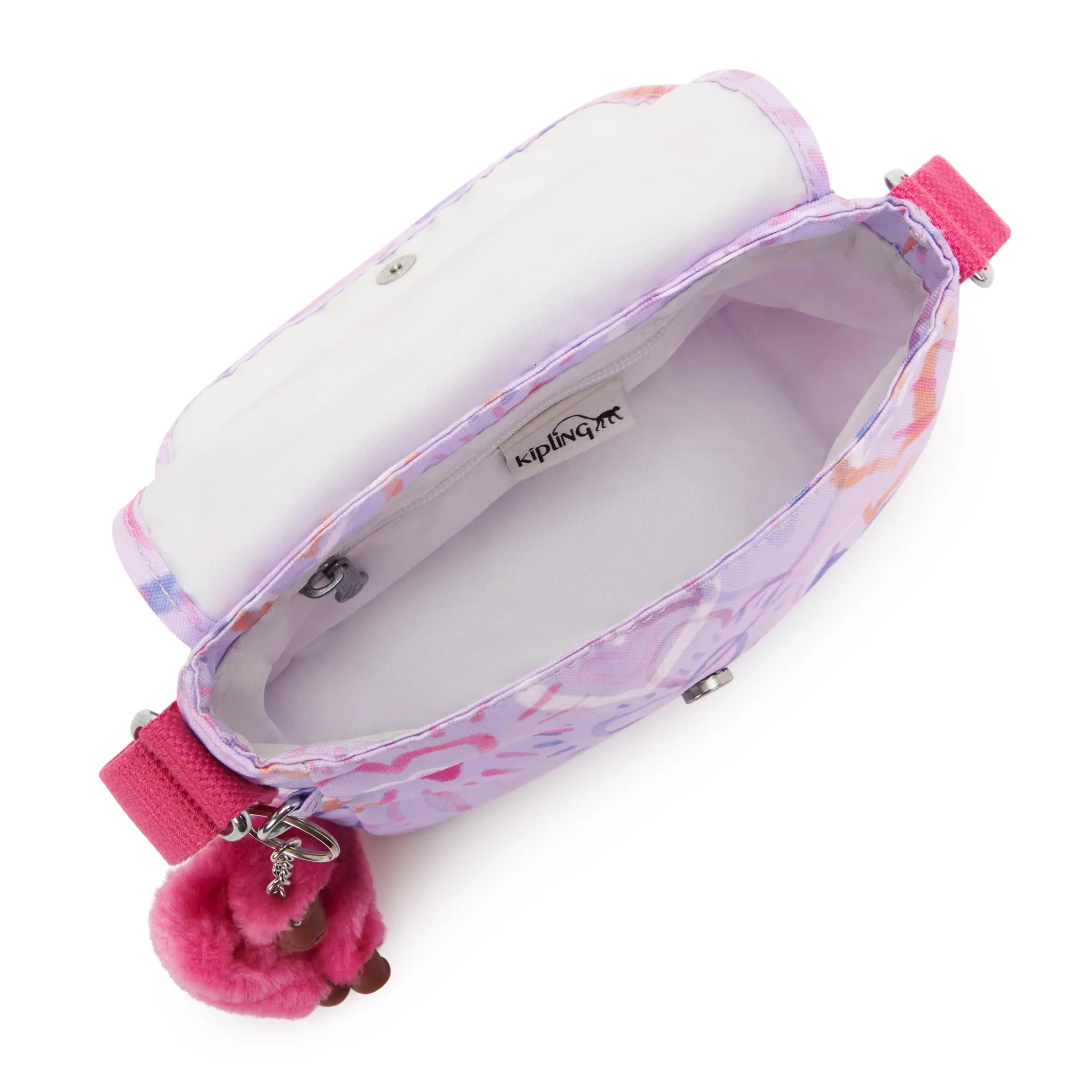 Kipling Sabian U Mini Crossbody Bag in Sweetheart Scribbles (7.75"L x 5.75"H x 3.25"D) - view 3