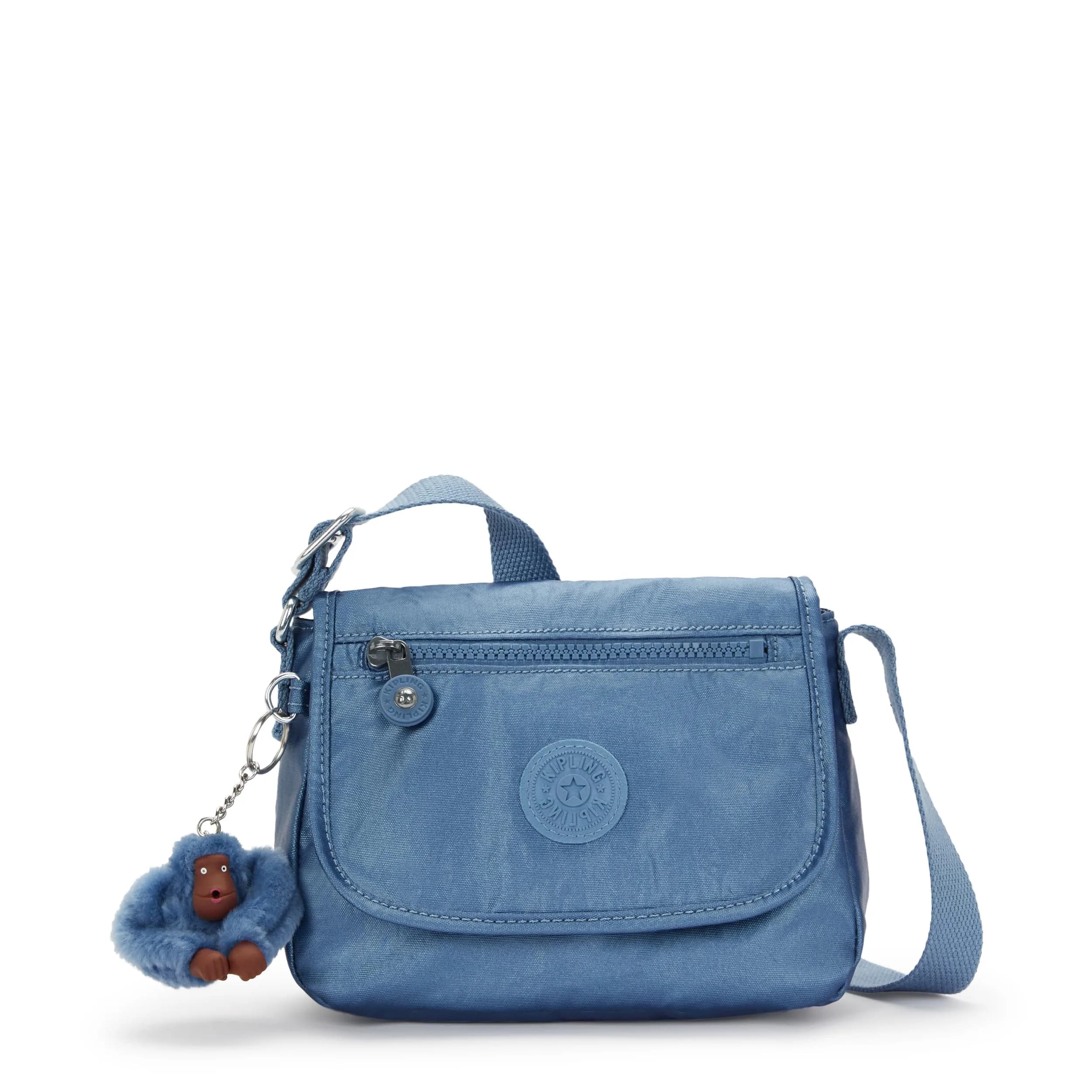 Kipling Sabian Mini Crossbody Bag Crystal Sapphire Metallic, 7.75"L x 5.75"H x 3.25"D - main product image