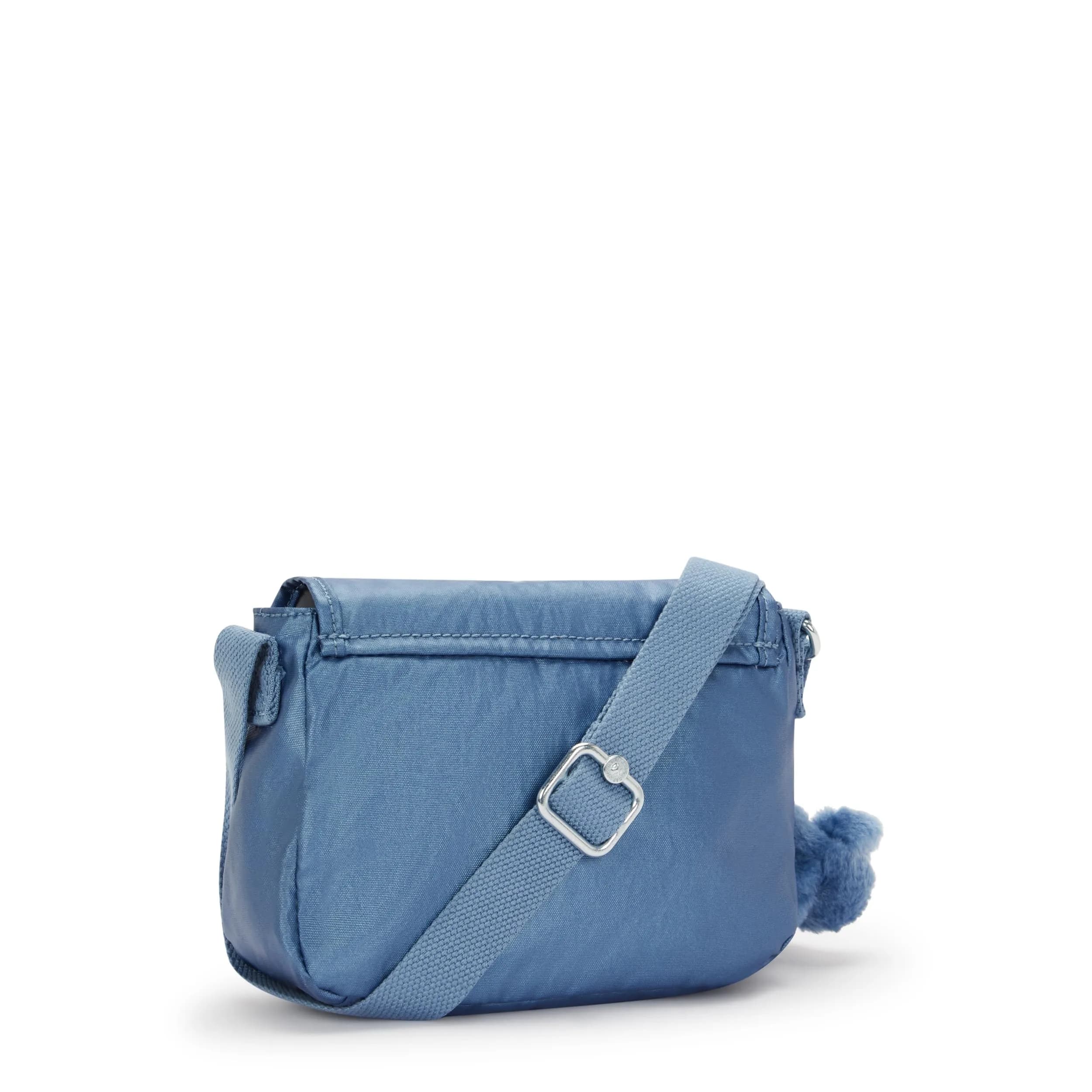 Kipling Sabian Mini Crossbody Bag Crystal Sapphire Metallic, 7.75"L x 5.75"H x 3.25"D - view 2