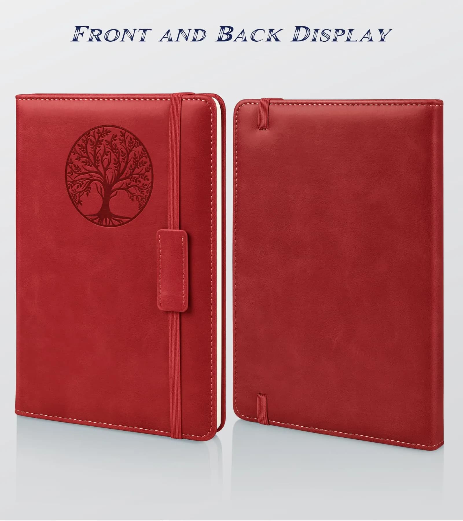 Biuwory A5 Graph Paper Notebook Journal (5.7"×8.3", 140 Pages, Wine Red) | Acid-Free Paper for Precise Writing - view 6