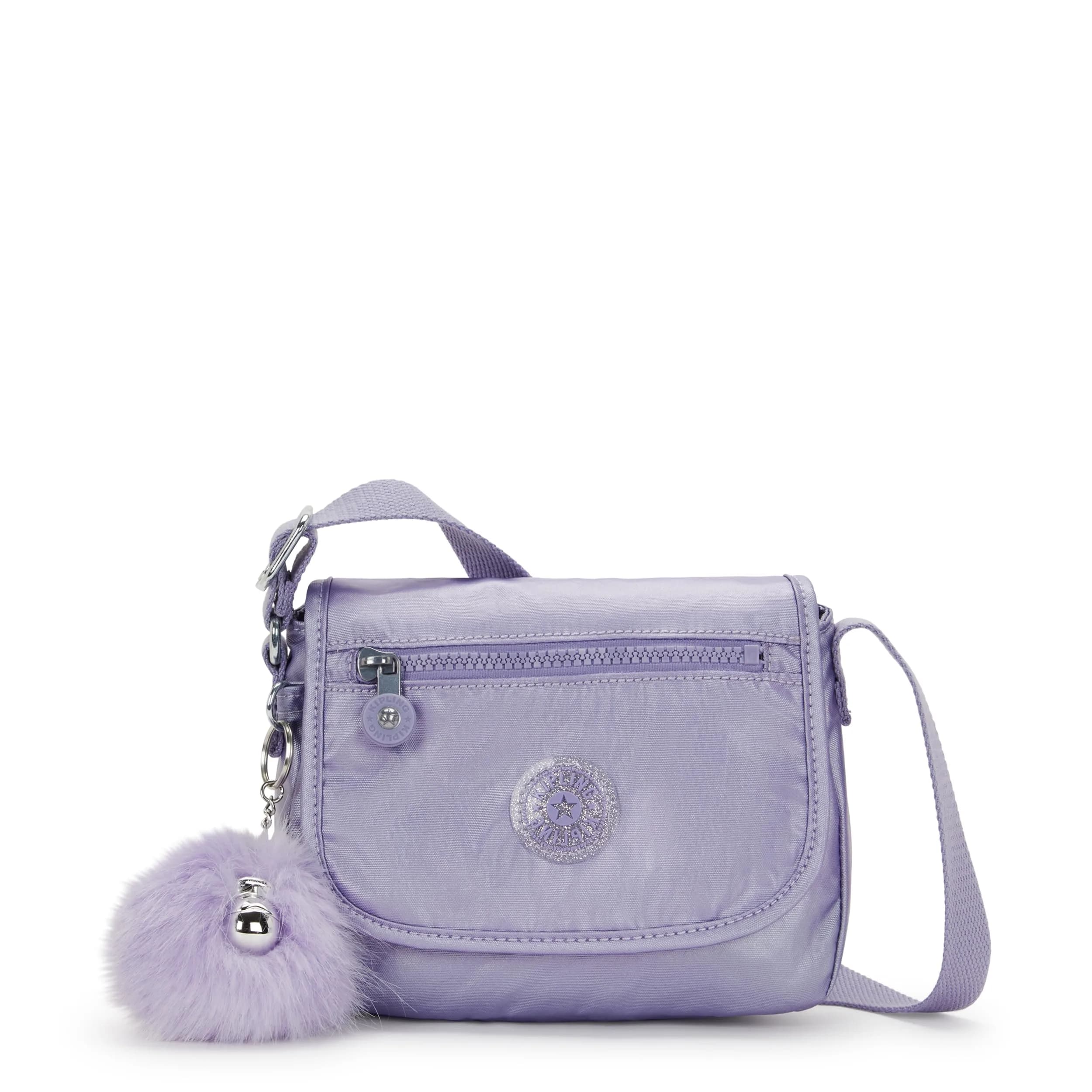 Kipling Sabian U Mini Crossbody Bag in Amethyst Aura Metallic Glow (7.75"L x 5.75"H x 3.25"D) - main product image