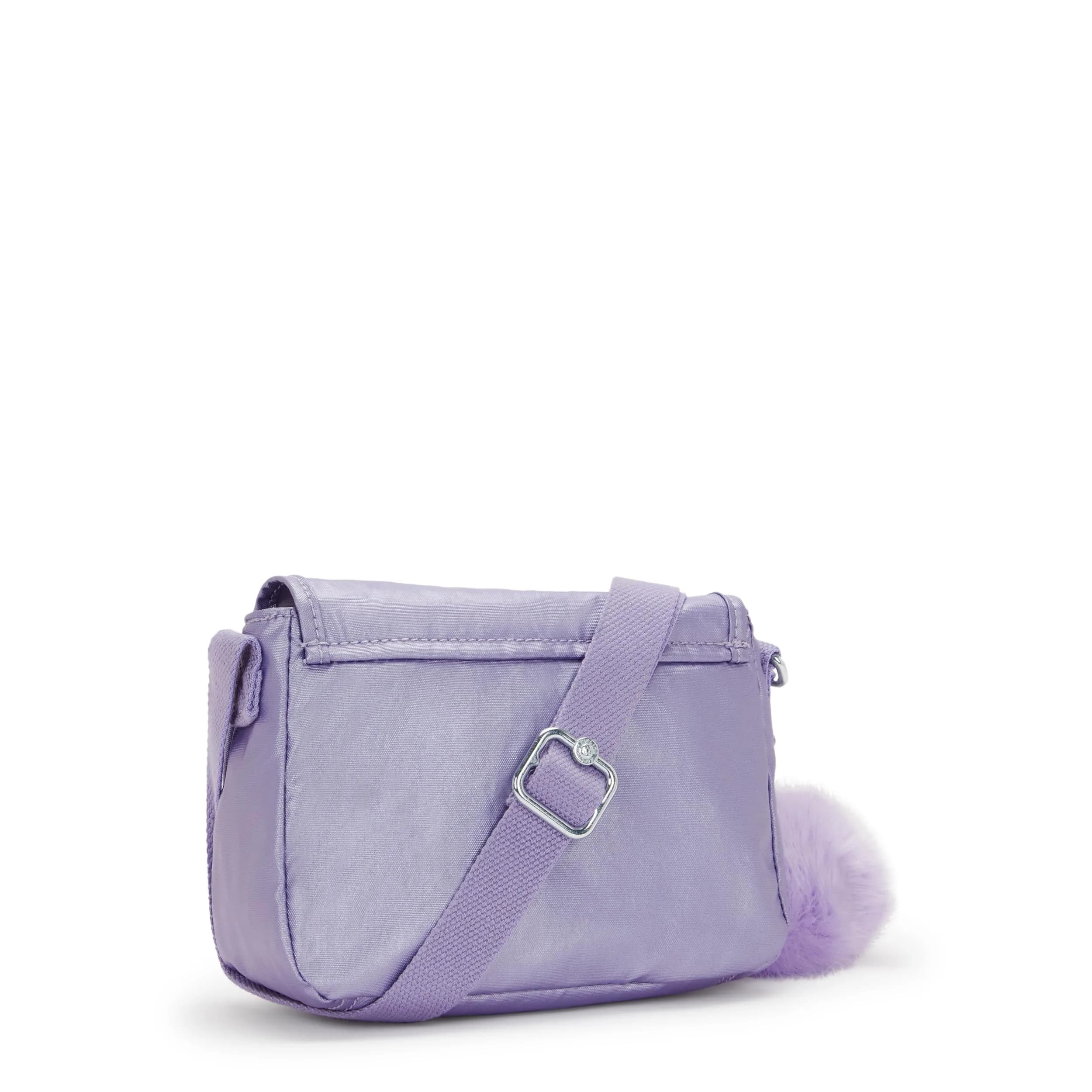 Kipling Sabian U Mini Crossbody Bag in Amethyst Aura Metallic Glow (7.75"L x 5.75"H x 3.25"D) - view 2