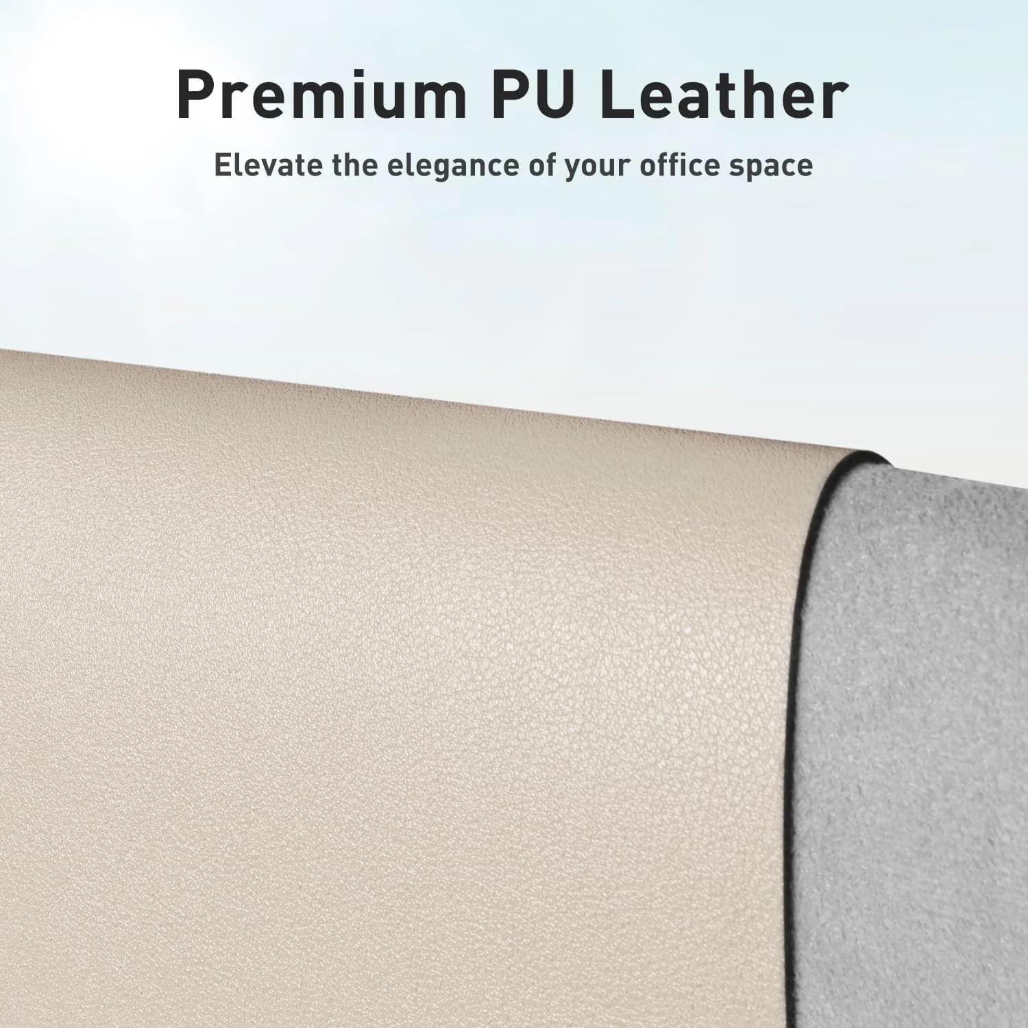 Aothia Faux Leather Desk Mat - Non-Slip PU Leather Desk Blotter 137cm x 43cm (55" x 17") | Protects Desks from Scratches, Spills, and Heat - view 2