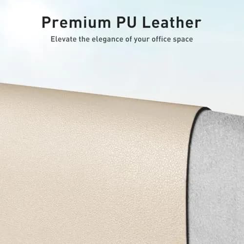Aothia Faux Leather Desk Mat - Large 140cm x 61cm (55" x 24") | Waterproof & Non-Slip PU Leather Writing Surface thumbnail 2