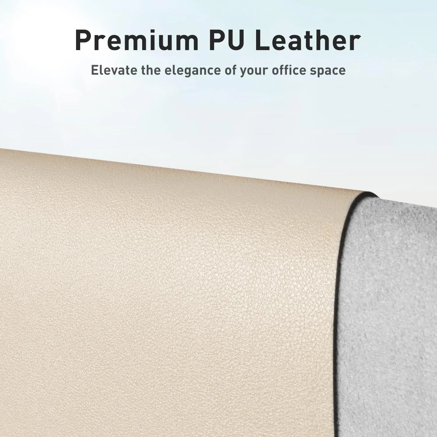 Aothia Faux Leather Desk Mat - Large 140cm x 61cm (55" x 24") | Waterproof & Non-Slip PU Leather Writing Surface - view 2