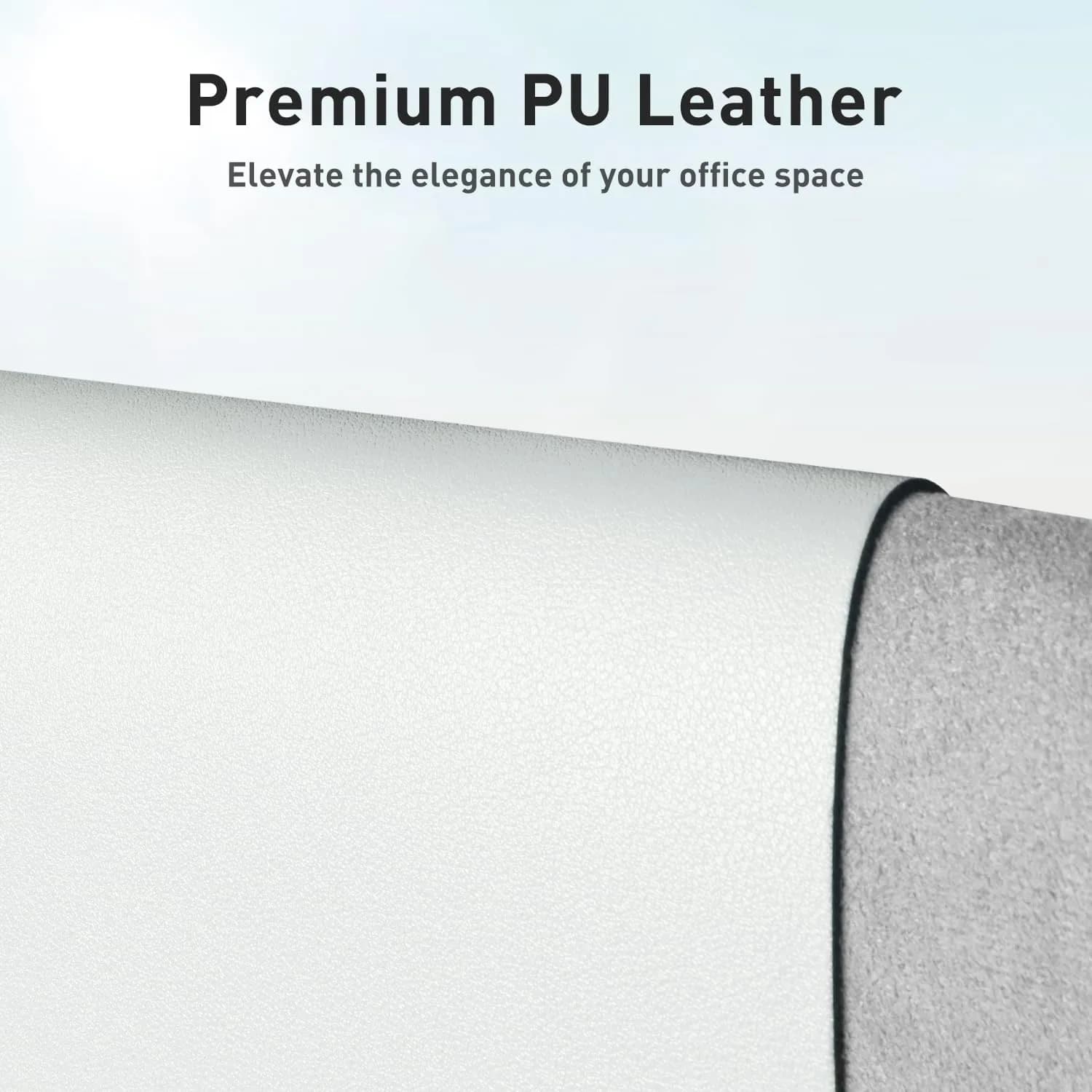Aothia Faux Leather Desk Mat 139.7cm x 60.96cm (55" x 24") | Smooth Writing Surface for Home & Office - view 2