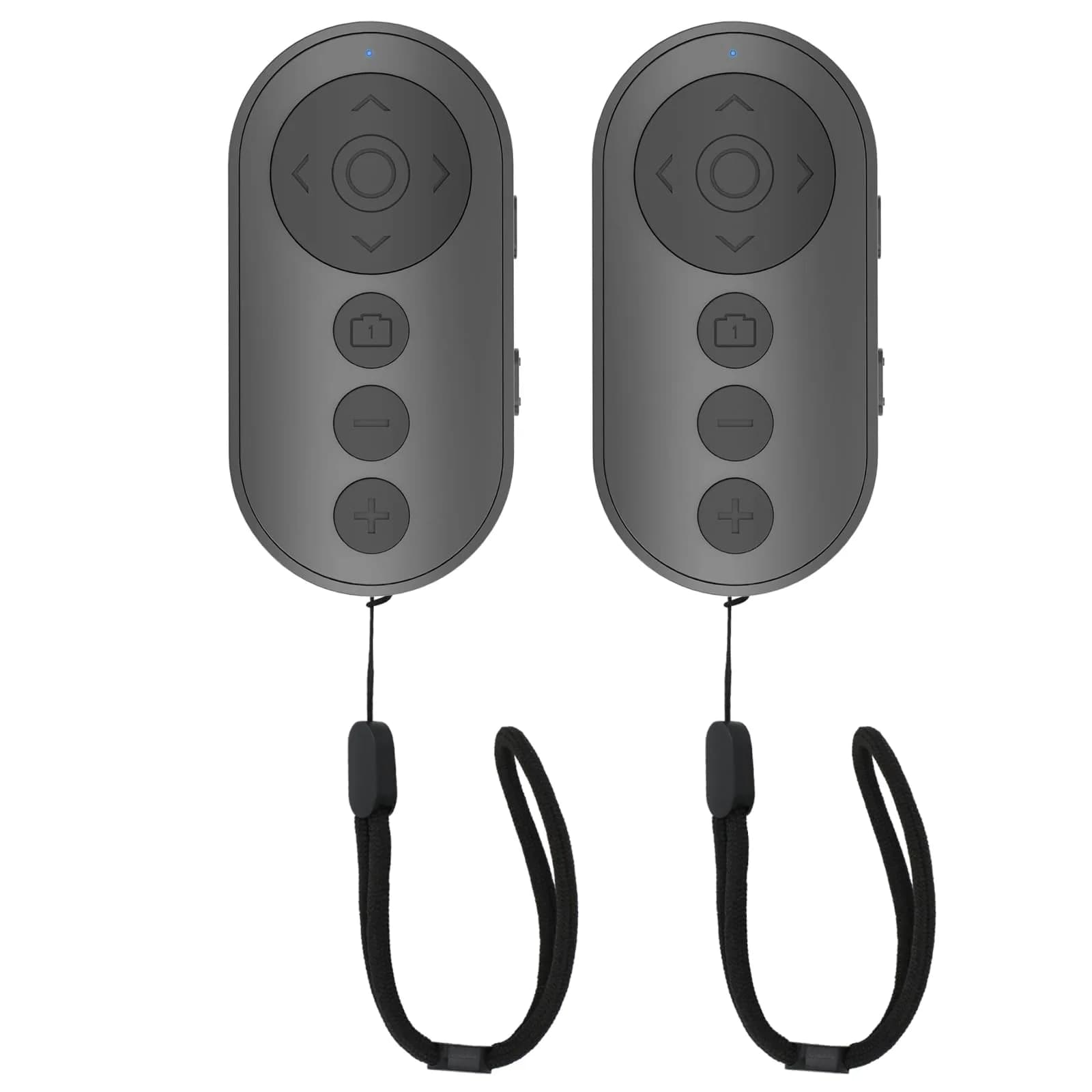 Aistraunix Wireless Remote Control for TikTok & Cameras 10m (33ft) | Zoom, Page Turner, USB-C Rechargeable — 2*Black