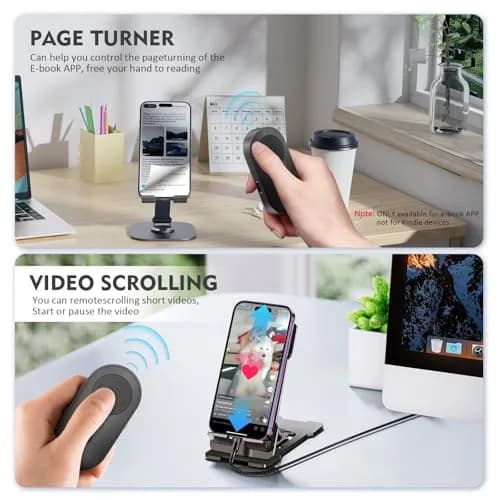 Aistraunix Wireless Remote Control for TikTok & Cameras 10m (33ft) | Zoom, Page Turner, USB-C Rechargeable thumbnail 4