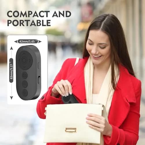 Aistraunix Wireless Remote Control for TikTok & Cameras 10m (33ft) | Zoom, Page Turner, USB-C Rechargeable thumbnail 7