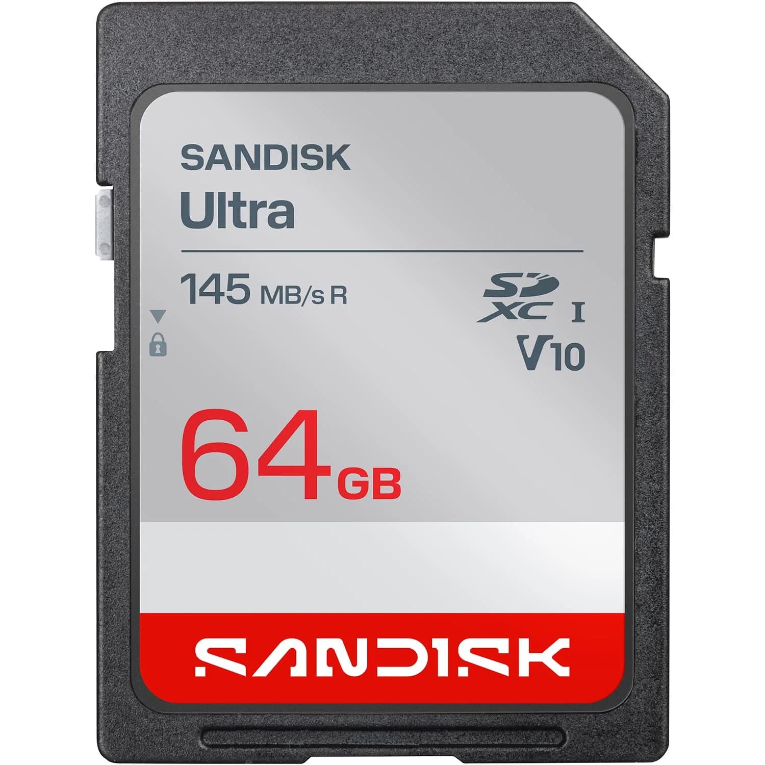 SanDisk 64GB Ultra SDHC UHS-I Memory Card - Full HD Video, V10, U1, C10 - main product image