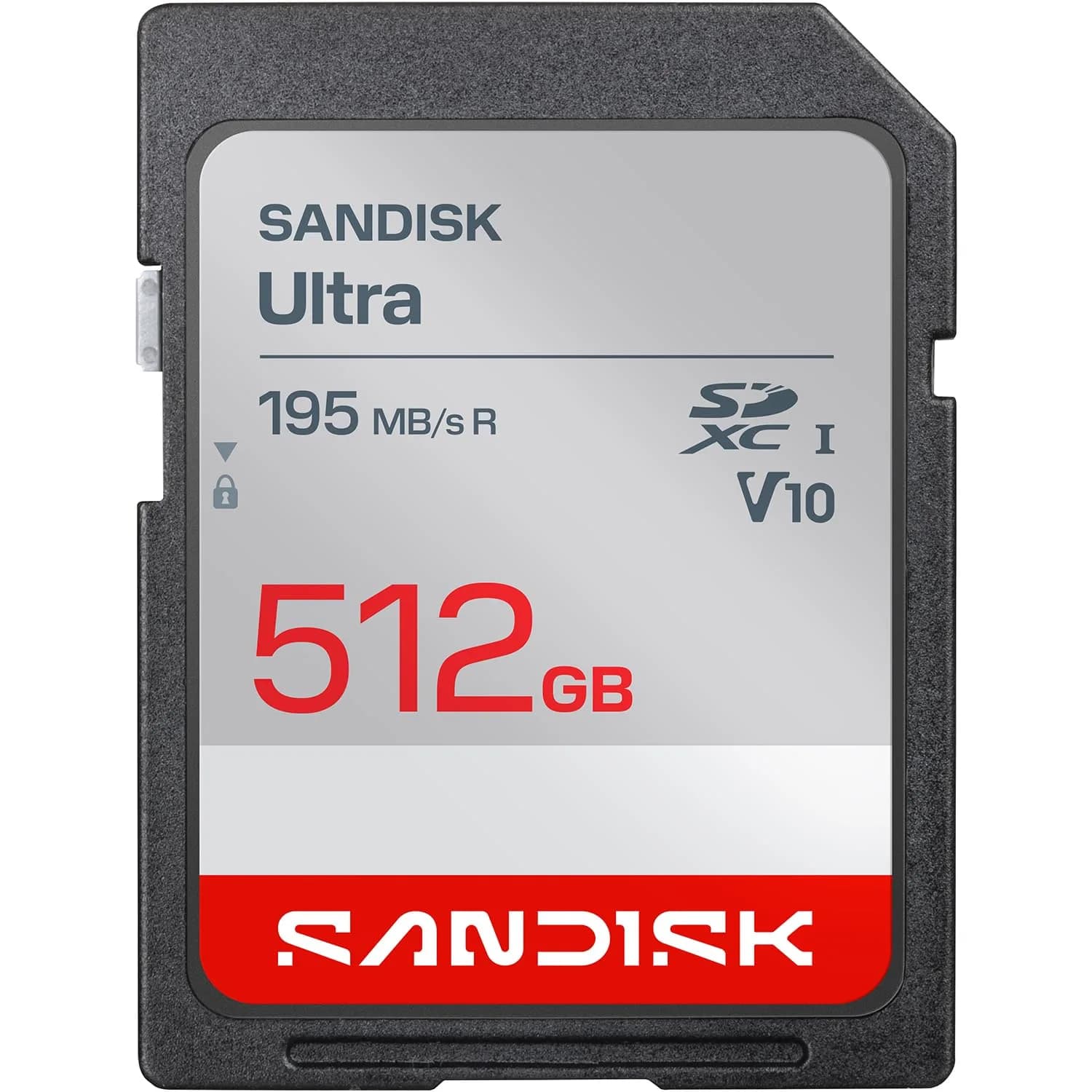 SanDisk 512GB Ultra SDXC UHS-I Memory Card - Full HD Video, Fast Transfers, 195MB/s Read Speed - main product image