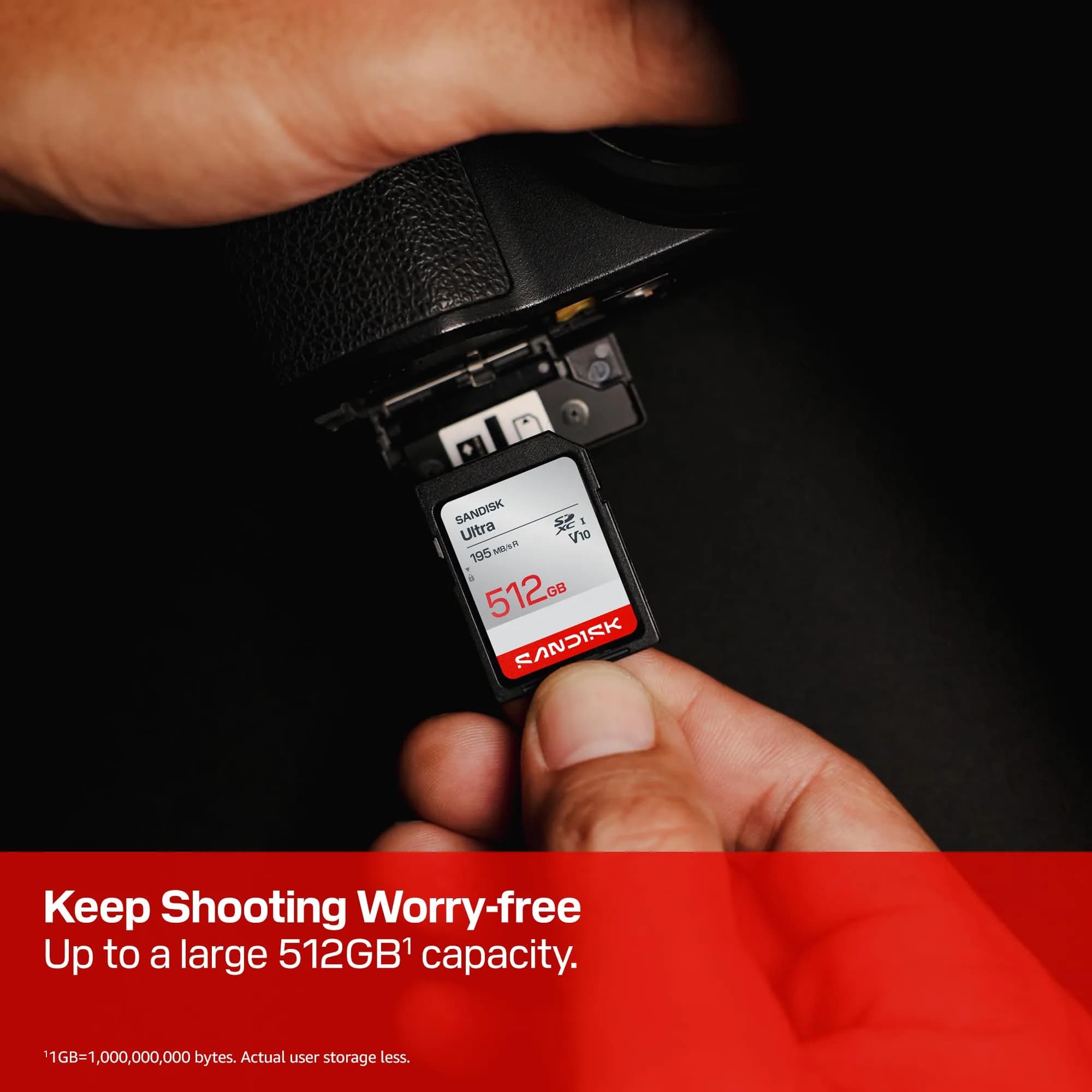 SanDisk 512GB Ultra SDXC UHS-I Memory Card - Full HD Video, Fast Transfers, 195MB/s Read Speed thumbnail 3