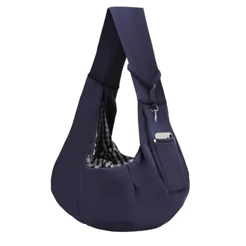 ARZQUT Dog and Cat Carrier Sling Bag | Dark Blue, 53cm (21") L x 30cm (12") W thumbnail 1
