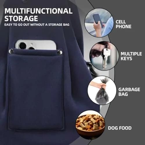 ARZQUT Dog and Cat Carrier Sling Bag | Dark Blue, 53cm (21") L x 30cm (12") W thumbnail 3