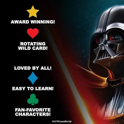 PlayMonster Five Crowns Star Wars Rummy Card Game for Kids, Family Game Night | Galactic Star Wars Theme, 58 Cards, Ages 8+ thumbnail 5