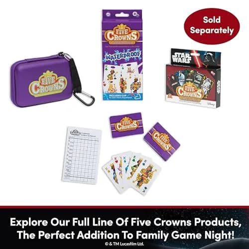 PlayMonster Five Crowns Star Wars Rummy Card Game for Kids, Family Game Night | Galactic Star Wars Theme, 58 Cards, Ages 8+ thumbnail 6