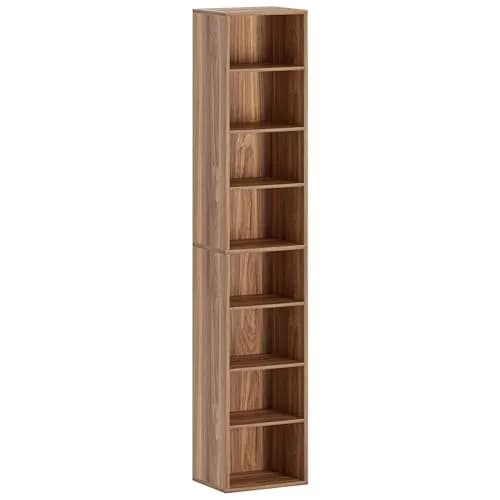 IRONCK Tall Narrow Bookshelf 8 Tiers | Compact Corner Floor Standing Storage 71 in Tall thumbnail 1