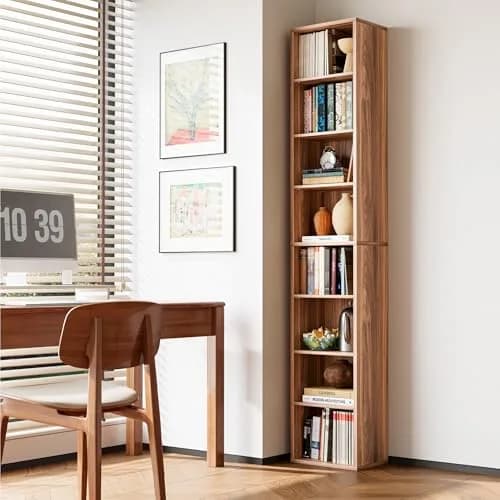 IRONCK Tall Narrow Bookshelf 8 Tiers | Compact Corner Floor Standing Storage 71 in Tall thumbnail 7