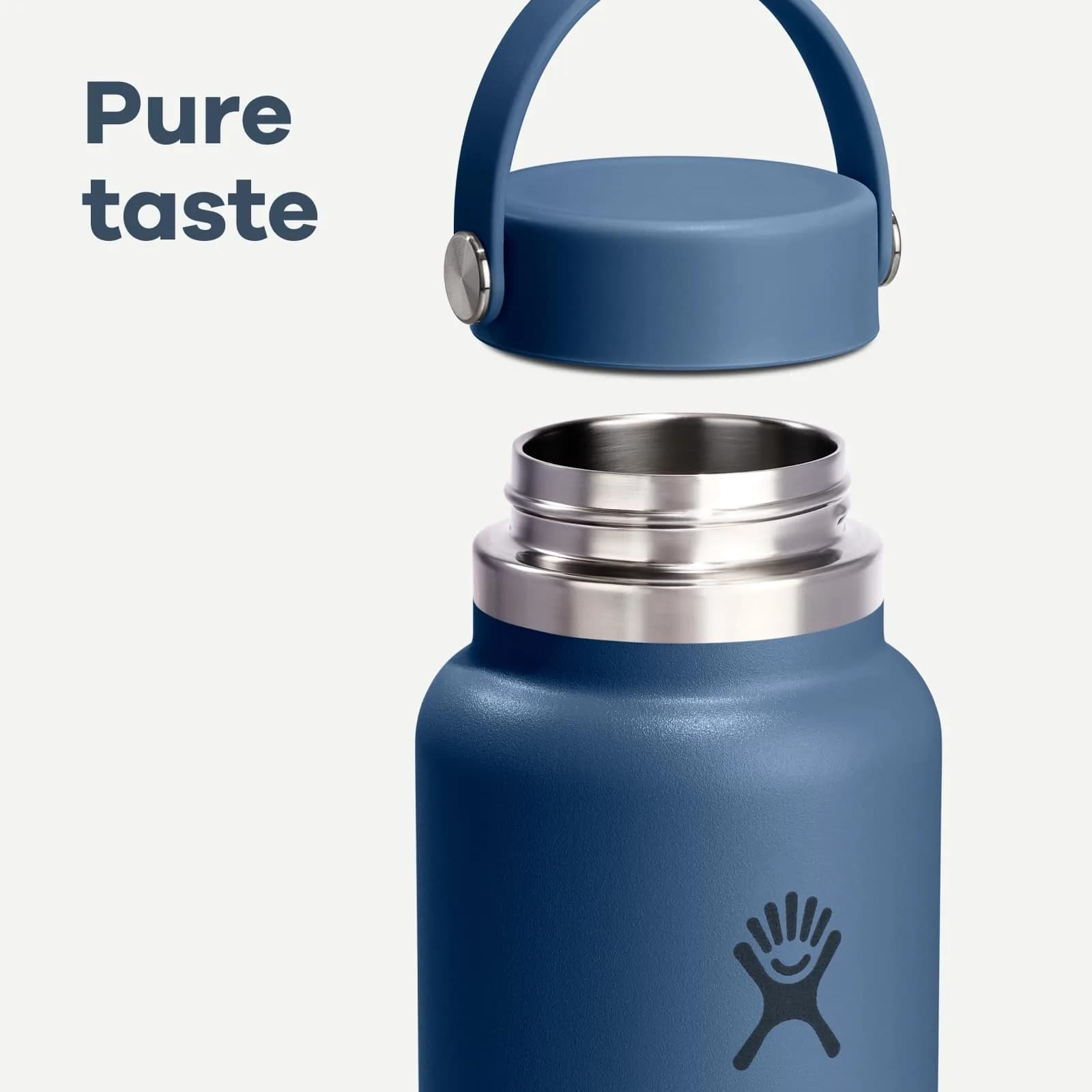 Hydro Flask Wide Mouth Water Bottle 20 oz (591 mL) | Insulated Stainless Steel, Cloud Pink - view 5