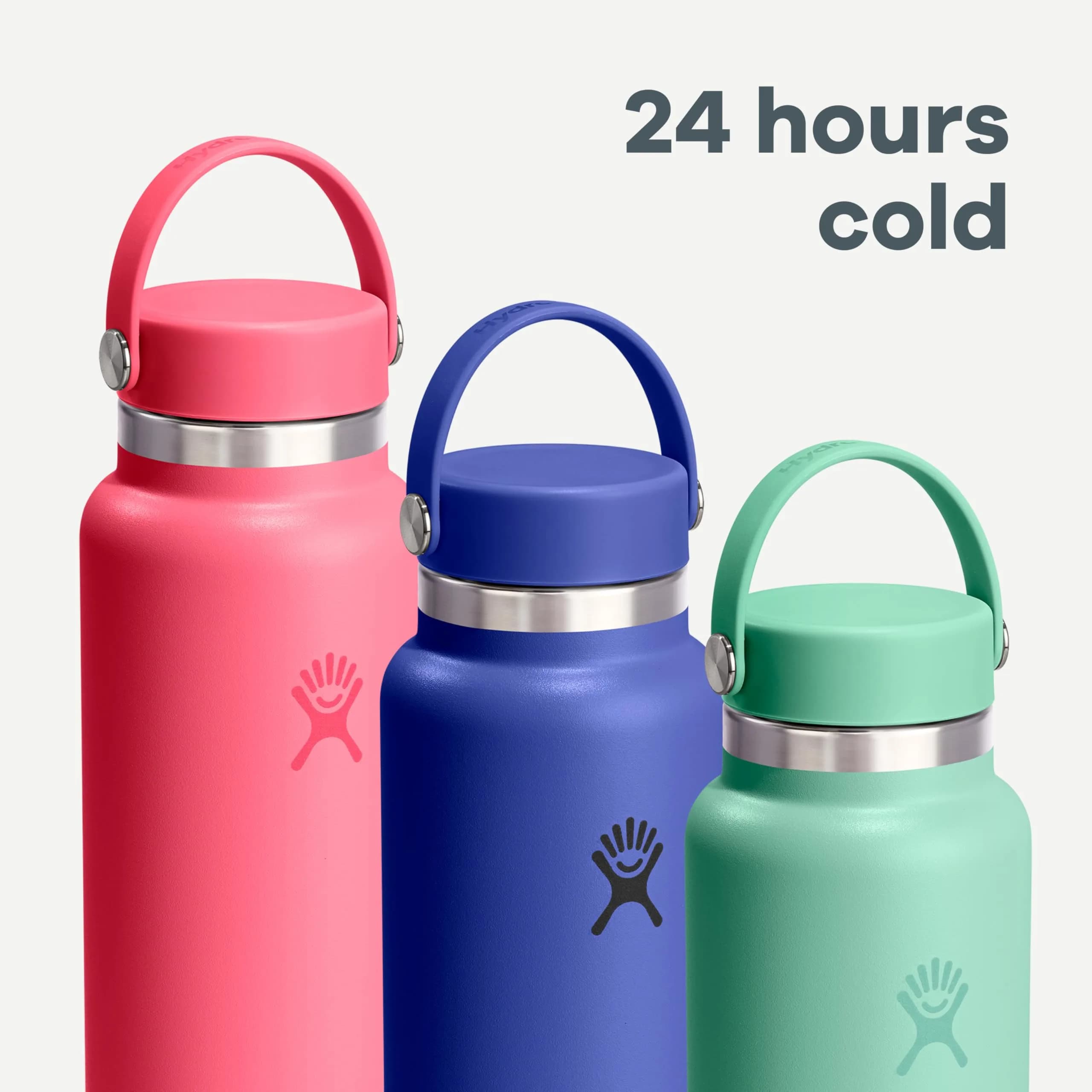 Hydro Flask Wide Mouth Water Bottle 20 oz (591 mL) | Insulated Stainless Steel, Cloud Pink - view 7