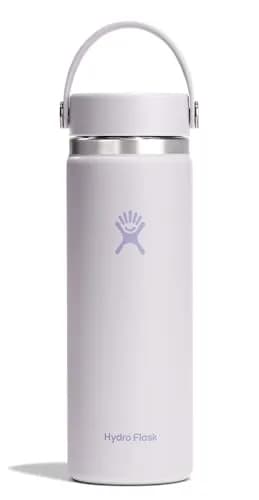 Hydro Flask Wide Mouth Water Bottle 20 oz (591 mL) | Insulated Stainless Steel, Cloud Pink thumbnail 1