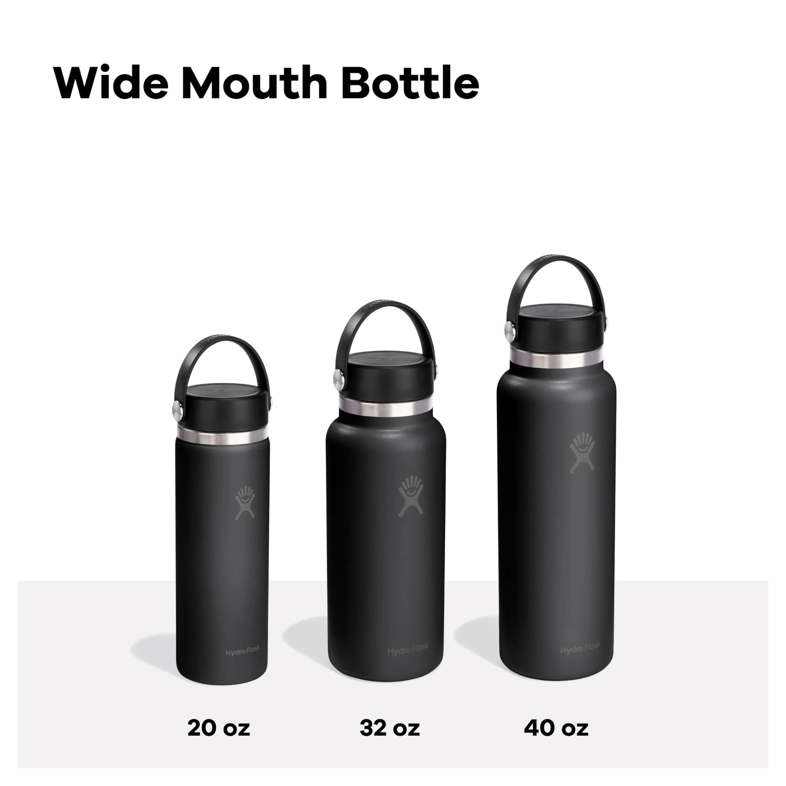 Hydro Flask Wide Mouth Water Bottle 20 oz (591 mL) | Insulated Stainless Steel, Cloud Pink - view 4