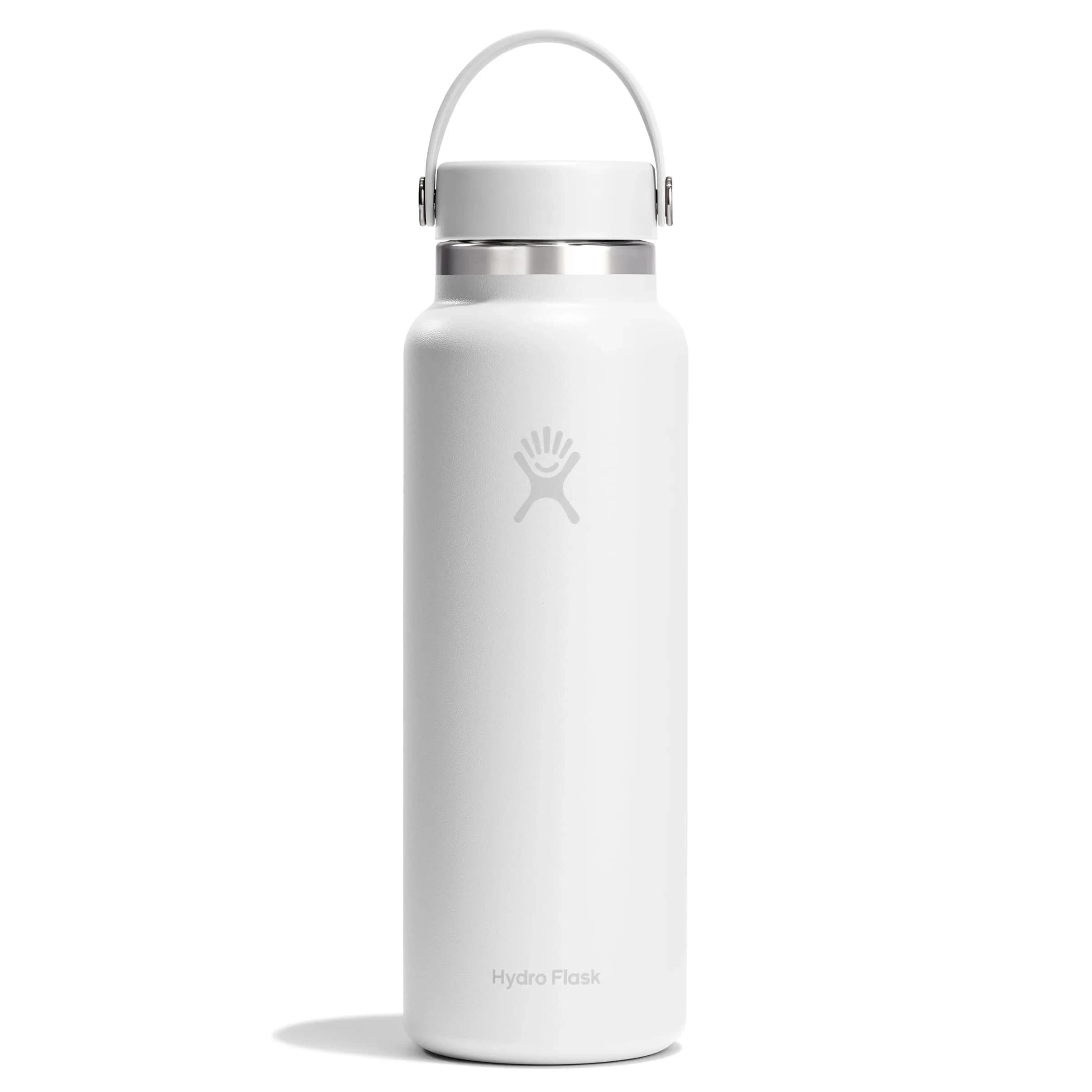 Hydro Flask 40 Oz Tonal White Wide Mouth Water Bottle | Insulated Stainless Steel, Cold 24 Hrs, Hot 12 Hrs — TONAL WHITE
