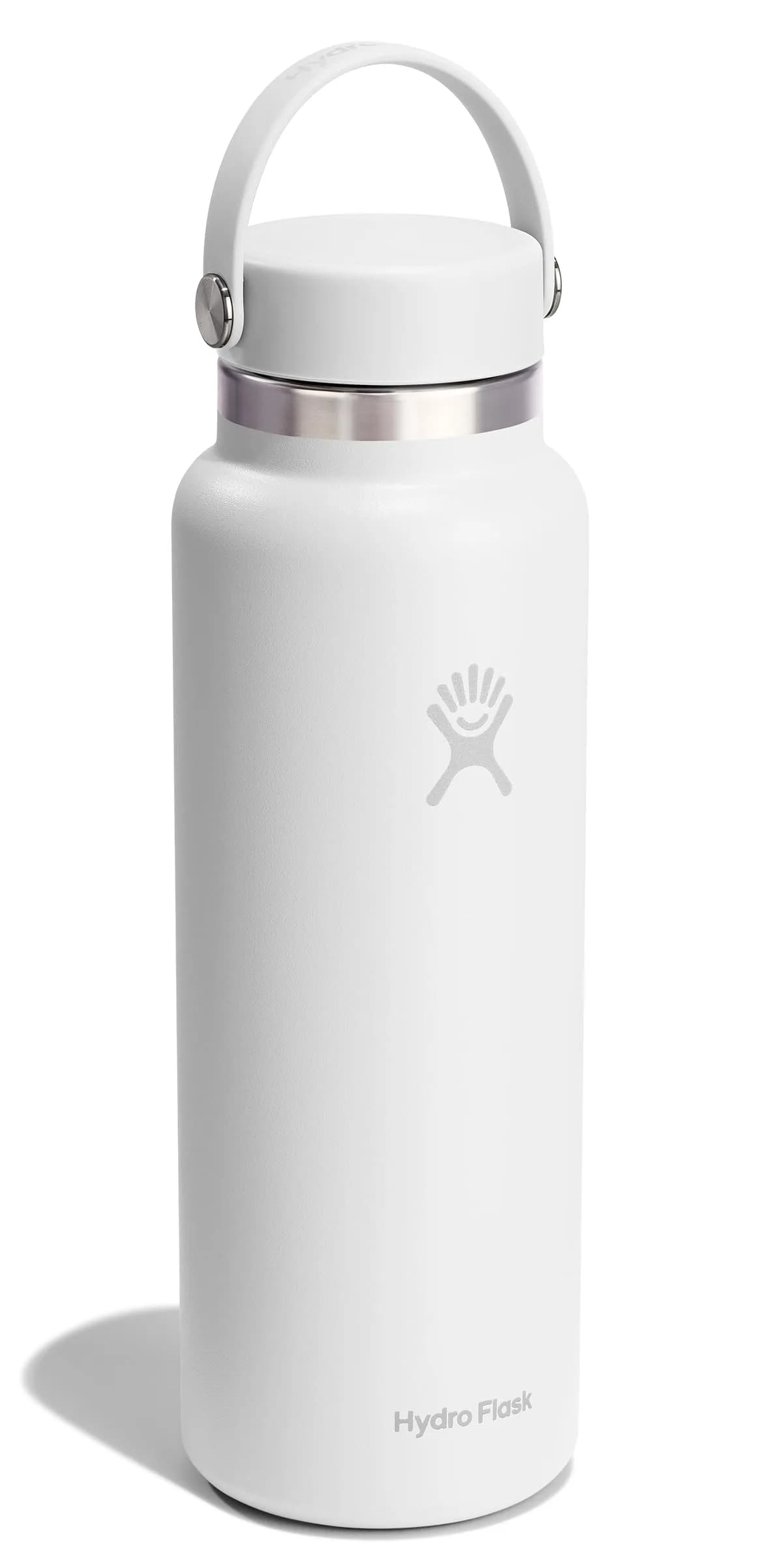 Hydro Flask 40 Oz Tonal White Wide Mouth Water Bottle | Insulated Stainless Steel, Cold 24 Hrs, Hot 12 Hrs - view 2