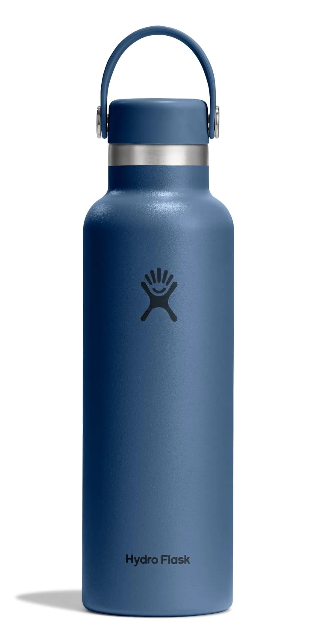 Hydro Flask 710ml Standard Mouth Water Bottle in Harbor Blue - Insulated Stainless Steel, Leakproof - main product image