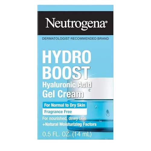 Neutrogena Hydro Boost Gel Cream Fragrance Free 15ml (0.5 Fl Oz) | Hyaluronic Acid Facial Moisturizer for Normal to Dry Skin thumbnail 1