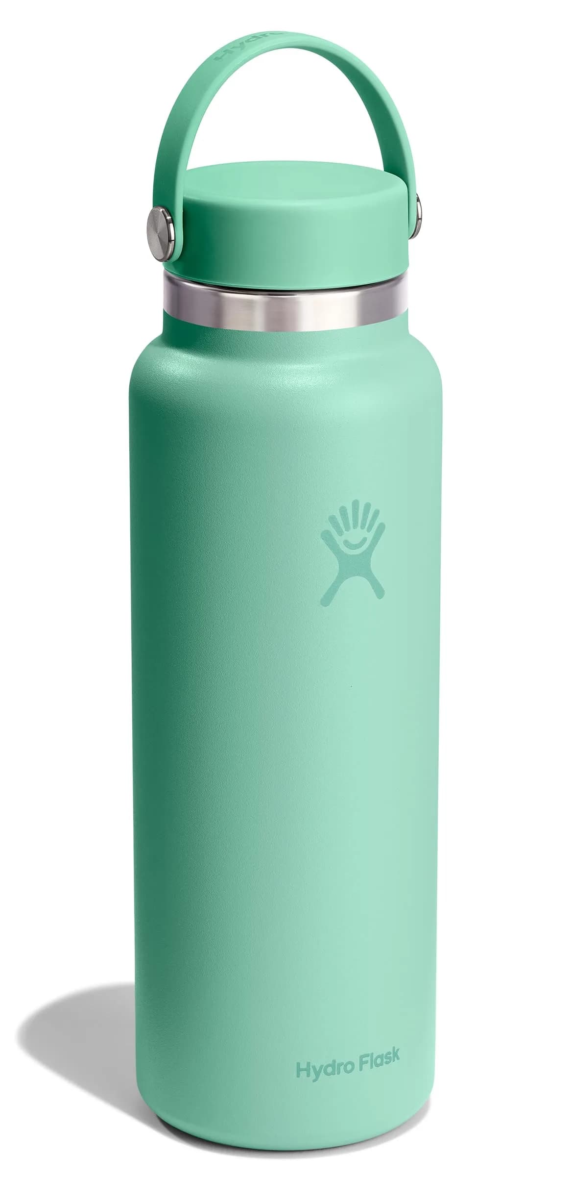 Hydro Flask 40 Oz Wide Mouth Water Bottle - Mermaid Green | Insulated Stainless Steel, Leakproof thumbnail 2