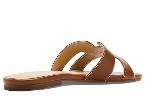 French Sole Alibi Slip-On Sandals Cognac 5 | Leather Comfort for Women thumbnail 3