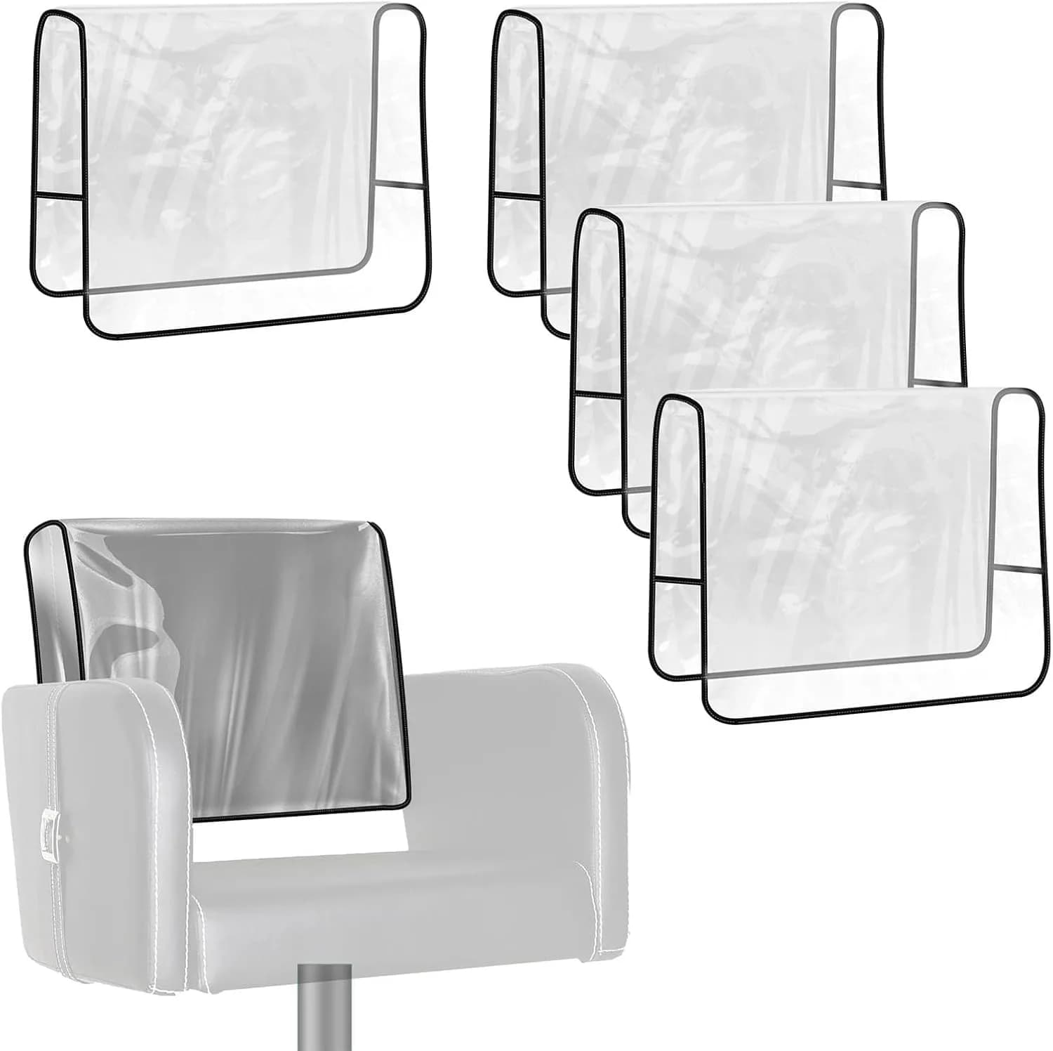 YEEZEE Salon Chair Cover Protectors Oversized Waterproof PVC 20.8"x 15.7"x 4"