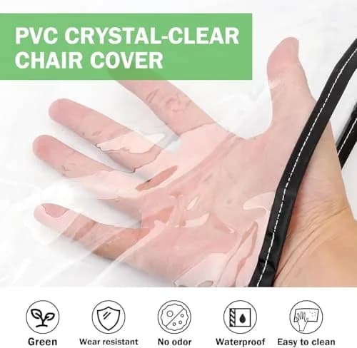 YEEZEE Salon Chair Cover Protectors Oversized Waterproof PVC 20.8"x 15.7"x 4" thumbnail 2