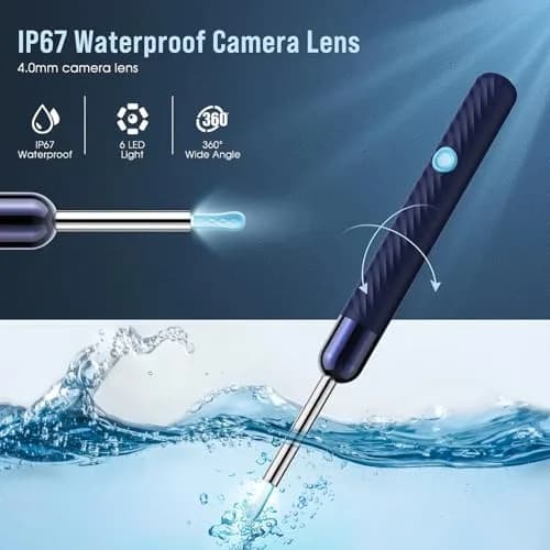 LEIPUT Ear Wax Removal Tool with 1080P HD Camera & 7 Ear Scoops | 23,789 Reviews, Blue thumbnail 4