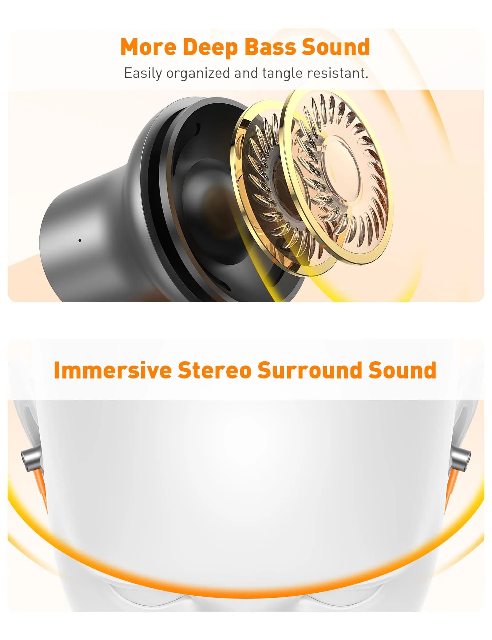 iMangoo MFi-Certified Wired Earbuds for Lightning Connector | 1.2m Tangle-Free Cable - view 5